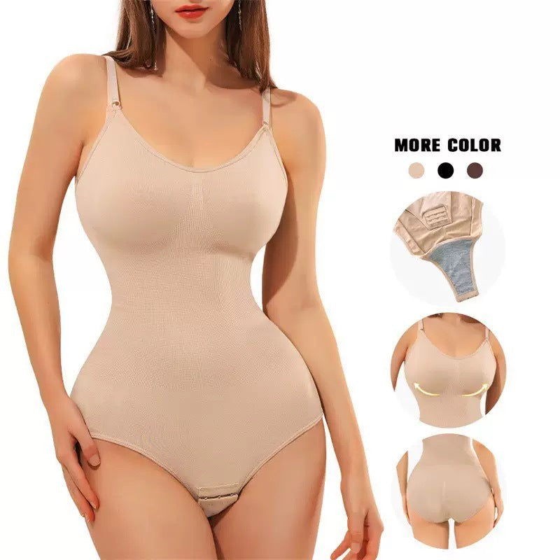 Seamless Tummy Control Bodysuit – Sculpting Shapewear for Instant Hourglass Silhouette (3-Pack Bundle)